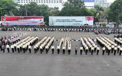 APEL BESAR PAM SWAKARSA, POTMAS, DAN ORMAS DALAM RANGKA PENGAMANAN PEMILU 2024